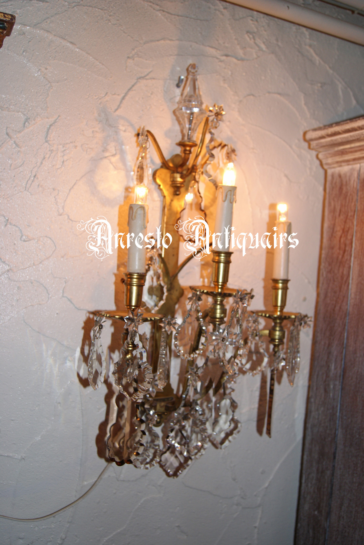 Stel Franse wandlampen