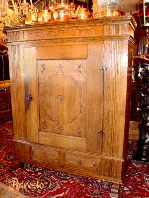 german 18th century antique storage board