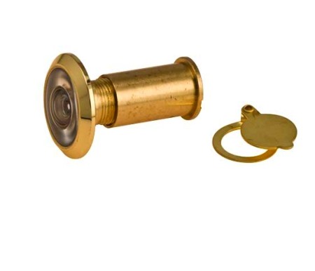 spion antieke messing deurspion, Anresto