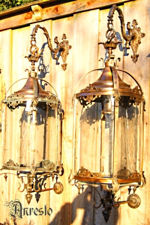 antieke lantaarnlampen
