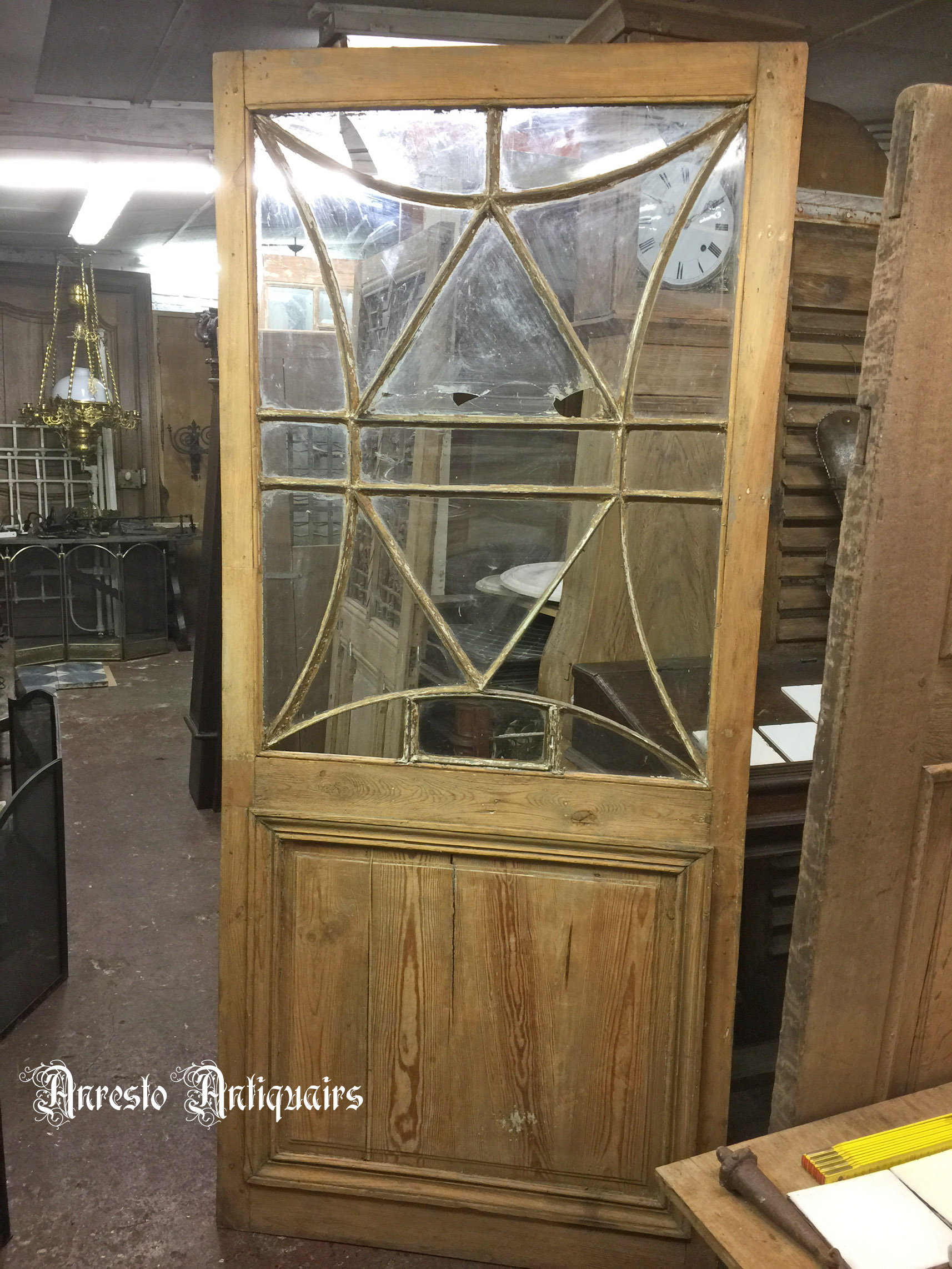 Antieke art nouveau binnendeuren