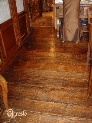 antique oak wooden floor