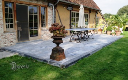 Anresto Antique blue stone tile garden terrace floor