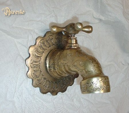 antique ship's tap in solid bronze