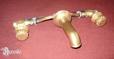 antique WALL TAP, hot and cold water tap 