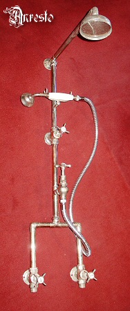 ENGLISH SHOWER SET ANTIQUE SHOWER ATTACHMENT