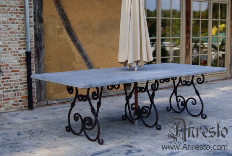 India neus werkzaamheid Tuintafel. Venetiaanse stijl terras tafel tuintafel. Tuinmeubilair. Antieke  tuin-tafel