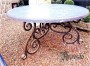 [klik = vergroot] Ronde Tuintafel op maat