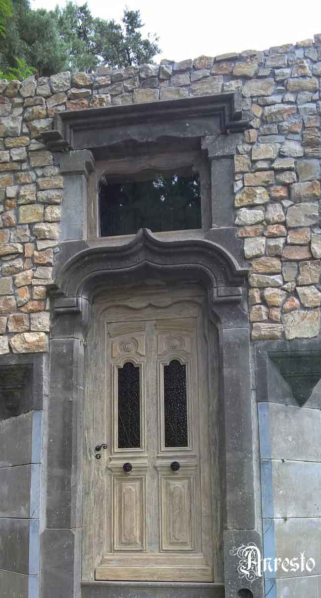 Vitrine deur, Art nouveau. Antieke deur Anresto