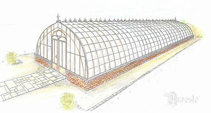 french antique greenhouse 19th century